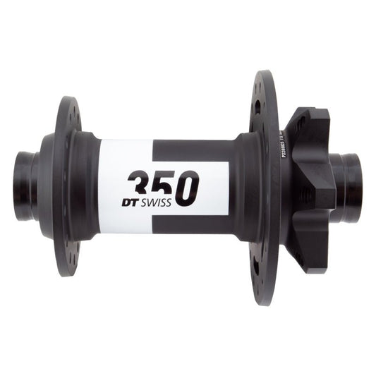Front Hub DT Swiss DT Swiss 350 Front Hub - 15 x 100mm 6-Bolt Black 28H Dark Slate Gray