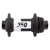 Front Hub DT Swiss DT Swiss 350 Front Hub - 15 x 100mm Center-Lock Black 28H Dark Slate Gray