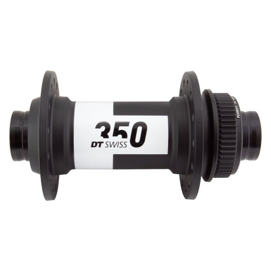 Front Hub DT Swiss DT Swiss 350 Front Hub - 15 x 100mm Center-Lock Black 28H Dark Slate Gray