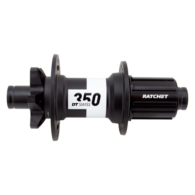 Hubs DT Swiss DT Swiss 350 Rear Hub - 12 x 142mm 6-Bolt HG11 MTN Black 28H 36pt Dark Slate Gray