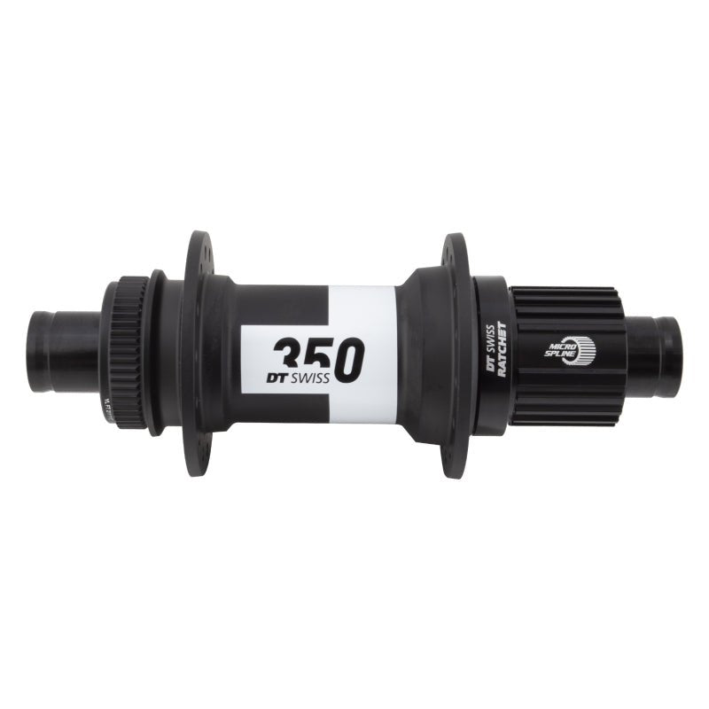 Hubs DT Swiss DT Swiss 350 Rear Hub - 12 x 148mm Center-Lock Micro Spline Black 28H 36pt Dark Slate Gray