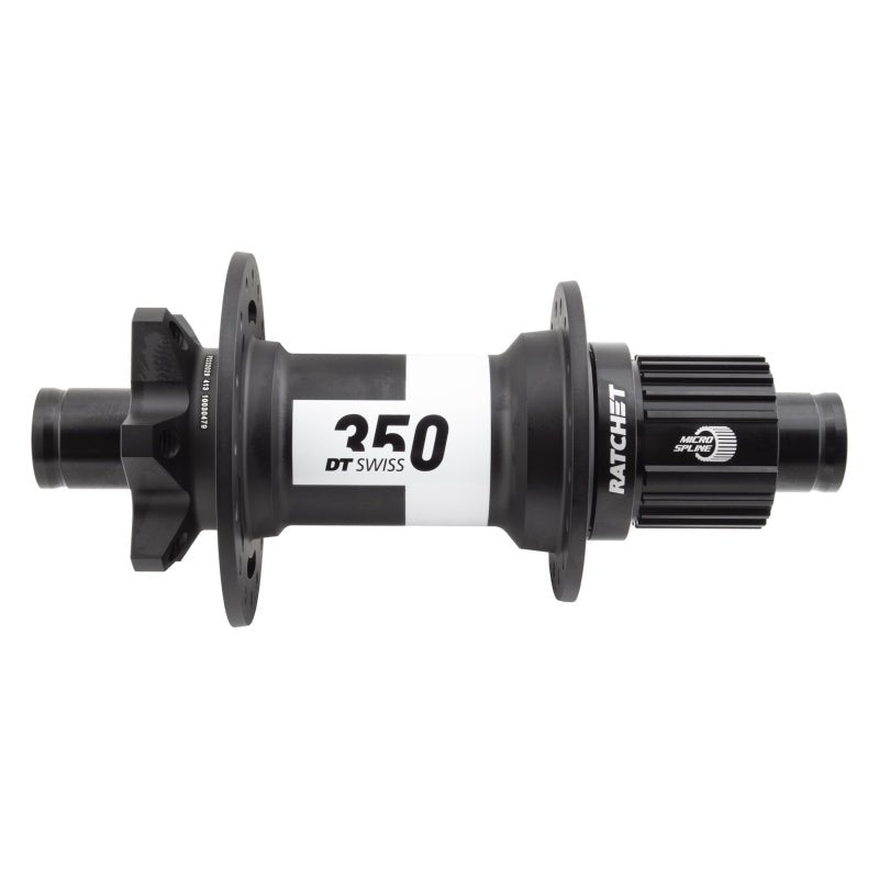 Hubs DT Swiss DT Swiss 350 Rear Hub - 12 x 148mm 6-Bolt Micro Spline Black 32H 36pt Dark Slate Gray