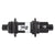 Hubs DT Swiss DT Swiss 350 Rear Hub - 12 x 148mm Center-Lock Micro Spline Black 32H 36pt Dark Slate Gray