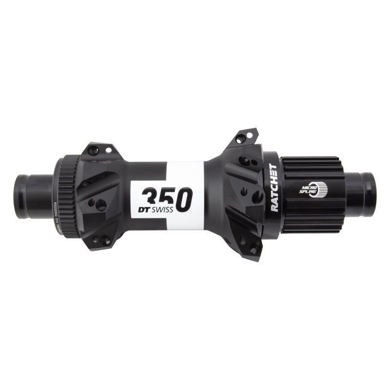Hubs DT Swiss DT Swiss 350 Rear Hub - 12 x 148mm Center-Lock Micro Spline BLK 28H Straight Pull 36pt Dark Slate Gray