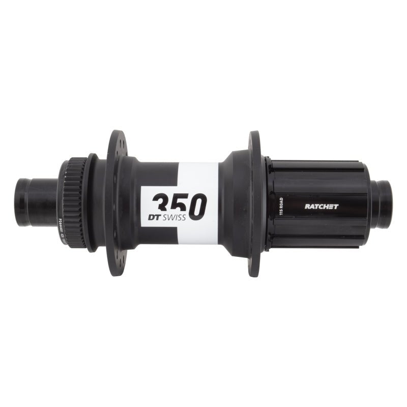 Hubs DT Swiss DT Swiss 350 Rear Hub - 12 x 142mm Center-Lock HG11 Road Black 28H 36pt Dark Slate Gray