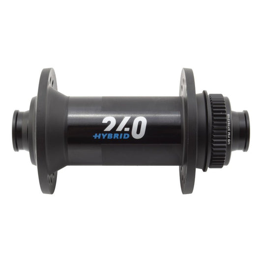 Front Hub DT Swiss DT Swiss 240 Hybrid Front Hub - 15 x 110mm Center-Lock Black 32H Dark Slate Gray