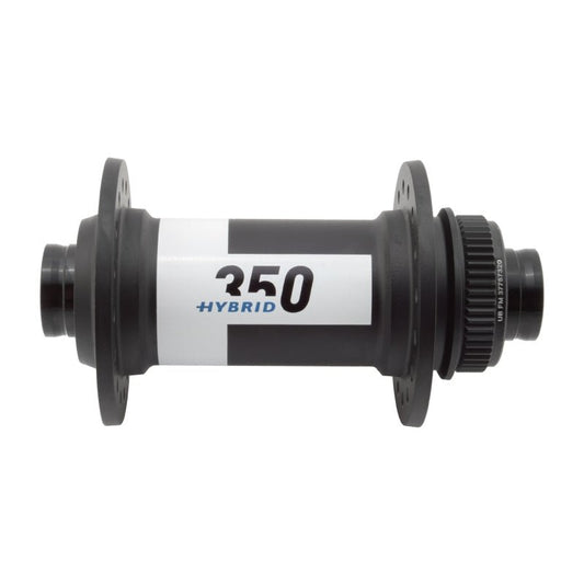 Front Hub DT Swiss DT Swiss 350 Hybrid Front Hub - 15 x 110mm Center-Lock Black 32h Dark Slate Gray