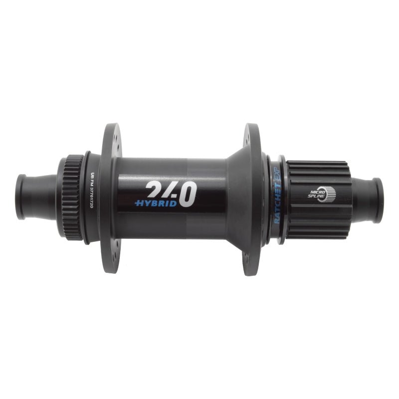 Hubs DT Swiss DT Swiss 240 Hybrid Rear Hub - 12 x 148mm Center-Lock Micro Spline BLK 32H 30pt Dark Slate Gray
