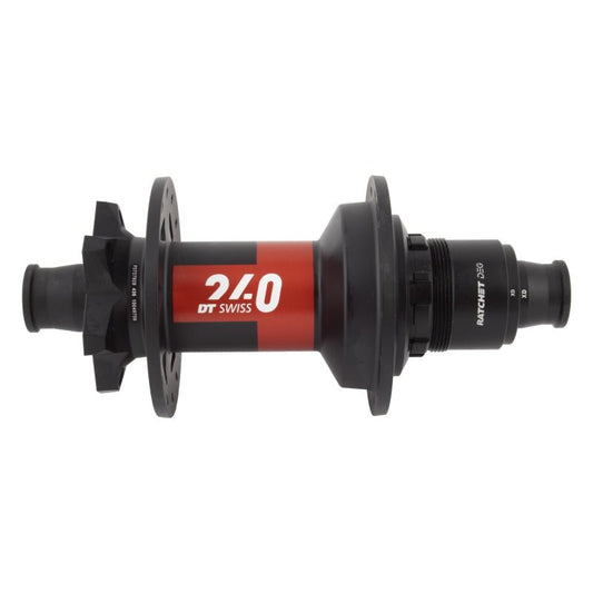 Hubs DT Swiss DT Swiss 240 DEG Rear Hub - 12 x 148mm 6-Bolt XD Black/Red 28H 90pt Dark Slate Gray