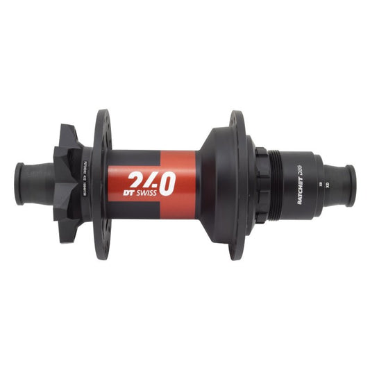 Hubs DT Swiss DT Swiss 240 DEG Rear Hub - 12 x 148mm 6-Bolt XD Black/Red 32H 90pt Dark Slate Gray