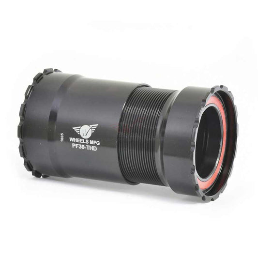 Bottom Brackets Wheels Manufacturing Wheels Manufacturing PressFit 30 Thread-Together Bottom Bracket ZERO Ceramic Bearings BLK Dim Gray