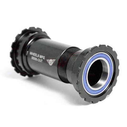 Bottom Brackets Wheels Manufacturing Wheels Manufacturing BB86/92 Shimano Bottom Bracket ABEC-3 Bearings BLK Cups - Threaded Dark Slate Gray