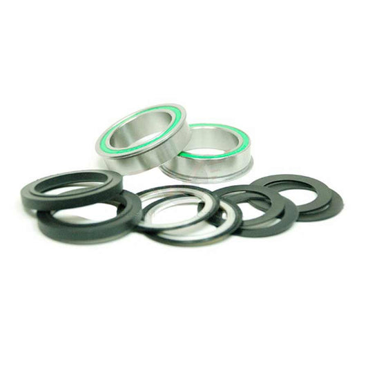 Bottom Brackets Wheels Manufacturing Wheels Manufacturing Press Fit BB86/92 Bottom Bracket - For use 30mm Spindles Dual-Row ABEC-3 Bearings Gray