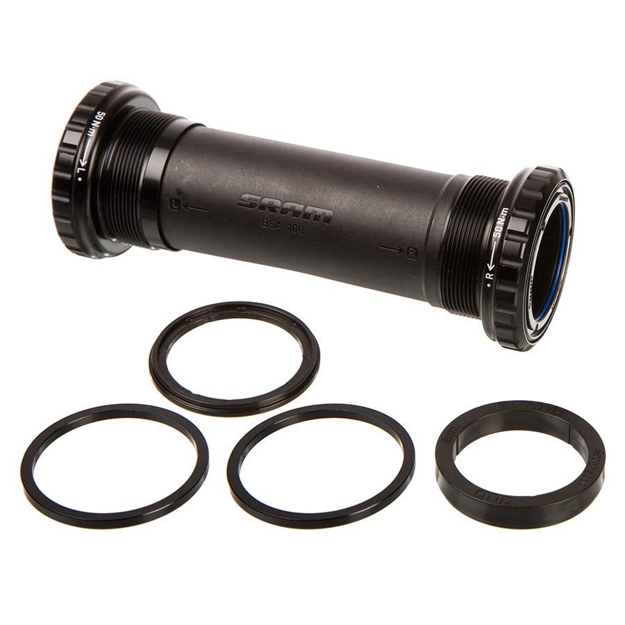 Bottom Brackets SRAM SRAM DUB English Bottom Bracket - English/BSA 100mm MTB Black Dark Slate Gray