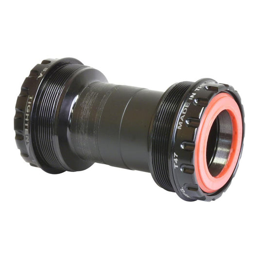 Bottom Brackets Wheels Manufacturing Wheels Manufacturing T47 Outboard Bottom Bracket - DUB Spindle ABEC-3 Bearing BLK Dark Slate Gray