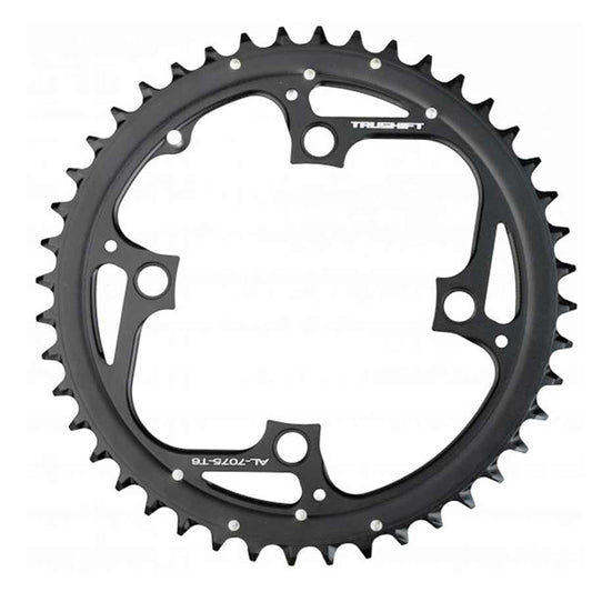 Chainrings TruVativ Truvativ 44T 9 sp BCD 104mm 4-Bolt Outer Chainring For 22/33/44 Aluminum Black 11.6215.186.000 Dark Slate Gray
