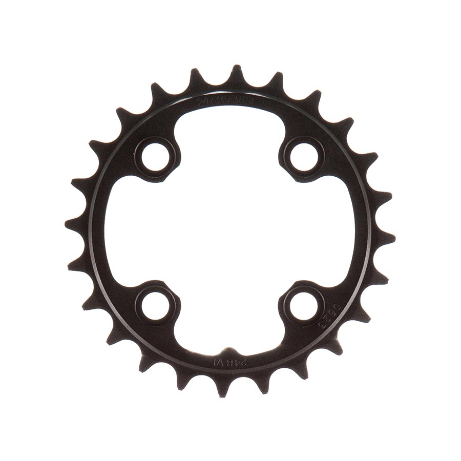 Chainrings TruVativ TruVativ/SRAM 24T x 64mm 9 Speed/ 2x10 Chainring Black Alloy Dark Slate Gray