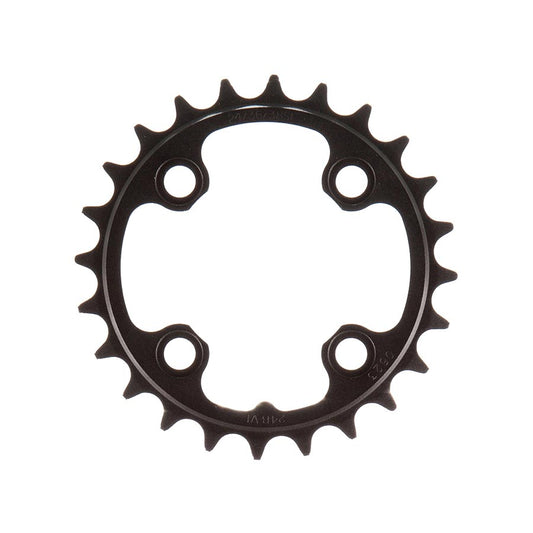 Chainrings TruVativ TruVativ/SRAM 24T x 64mm 9 Speed/ 2x10 Chainring Black Alloy Dark Slate Gray