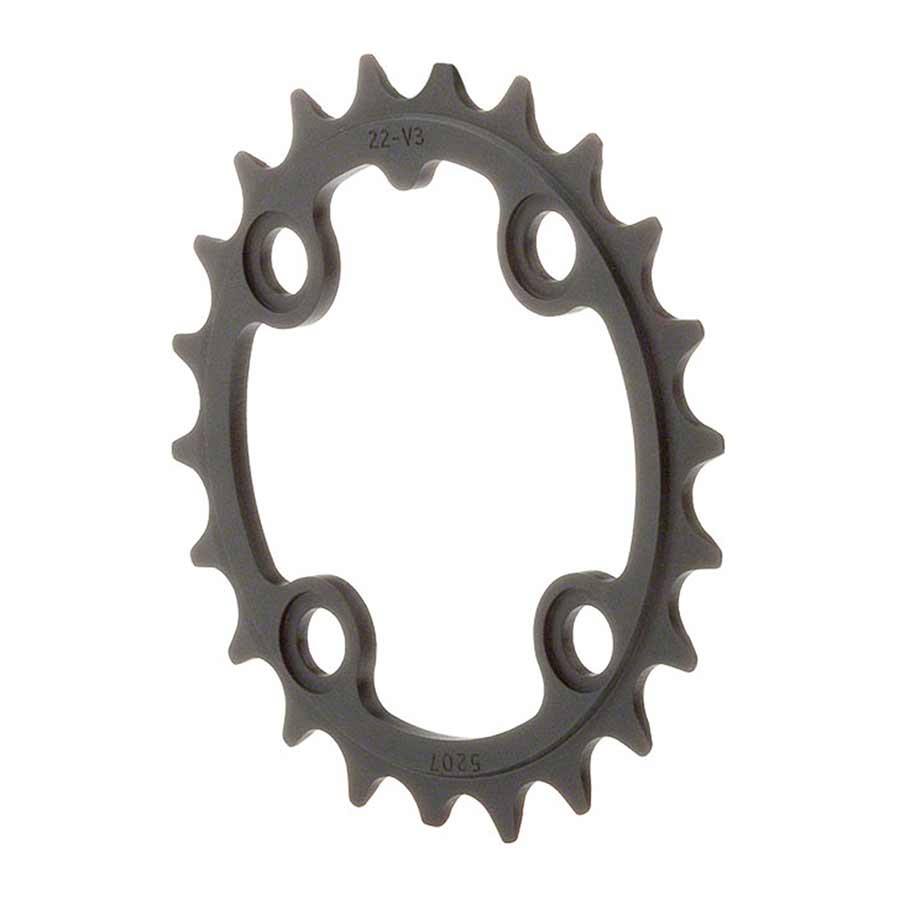 Chainrings TruVativ TruVativ Trushift 22t 64mm BCD 8 and 9 Speed and 2x10 Chainring Black Alloy Dim Gray
