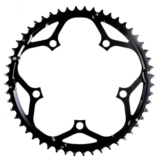 Chainrings TruVativ Truvativ 52T 10 sp BCD 130mm 5-Bolt Outer Chainring For 30/42/52 Steel Black 11.6215.104.000 Light Gray