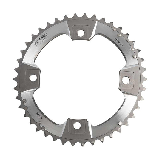 Chainrings SRAM SRAM 26T 10 sp BCD 80mm 4-Bolt XX Inner Chainring For MTB double Aluminum Grey 11.6215.188.120 Light Slate Gray