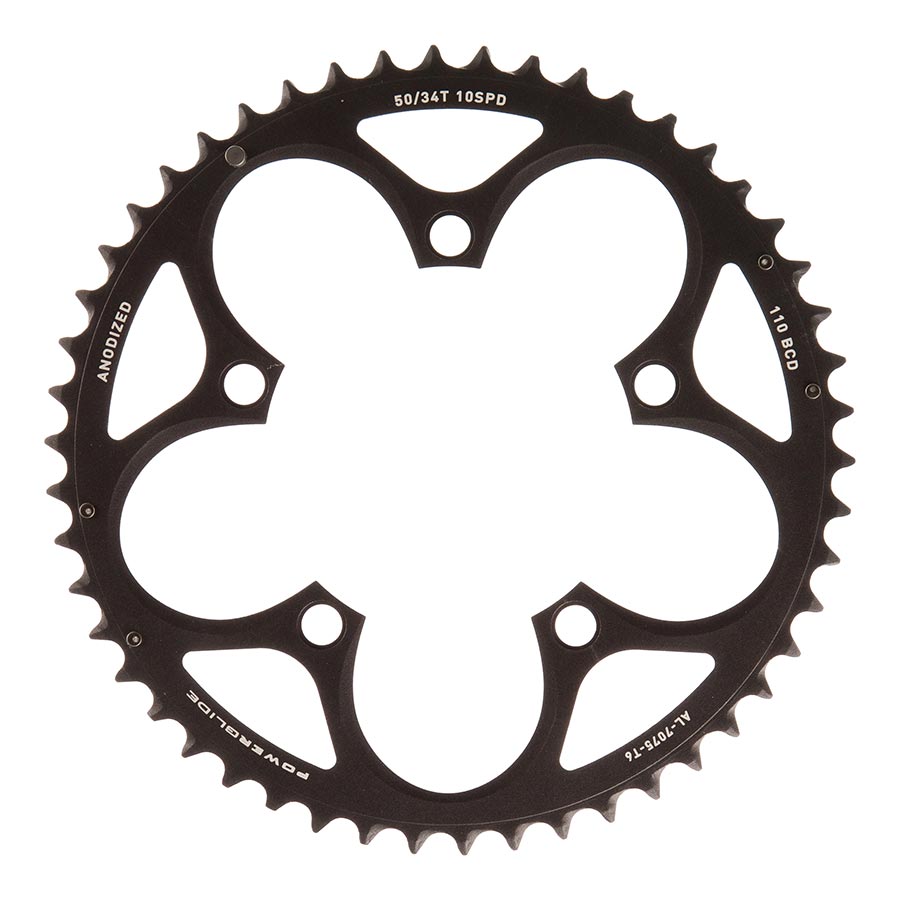 Chainrings SRAM SRAM Force/Rival/Apex 50T 10-Speed 110mm Black Chainring Use with 34T Dark Slate Gray