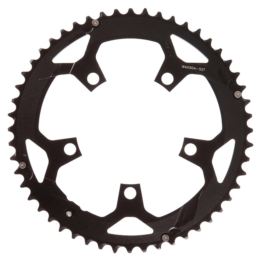 Chainrings FSA Full Speed Ahead Pro Road Chainring - 52t 110 BCD Aluminum N11 Black Dark Slate Gray