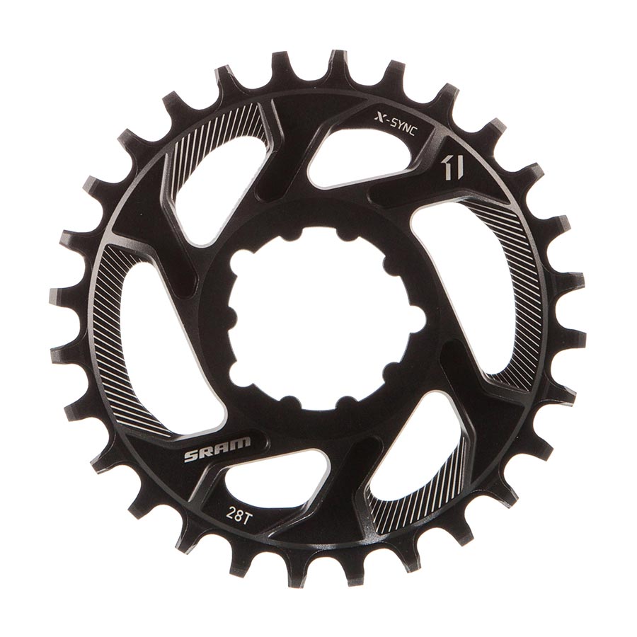 Chainrings SRAM SRAM X-Sync Direct Mount Chainring 28T 6mm Offset Dark Slate Gray