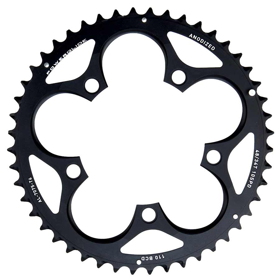 Chainrings SRAM SRAM Force/Rival/Apex 48T 10-Speed 110mm BLK Chainring GXP Crank Long Over-shift Pin Use 34T Dark Slate Gray