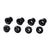 Chainring Bolts and Hardware SRAM SRAM X01 Four Arm Chainring Bolt Kit Black Black