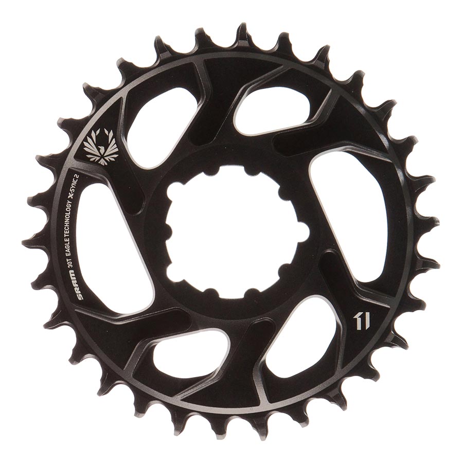 Chainrings SRAM SRAM X-Sync 2 Eagle Direct Mount Chainring 30T 6mm Offset Dark Slate Gray