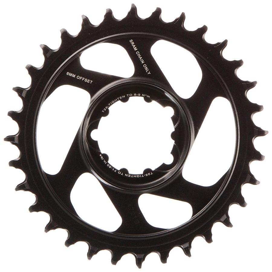 Chainrings SRAM SRAM X-Sync 2 Eagle Direct Mount Chainring 32T 6mm Offset Dark Slate Gray