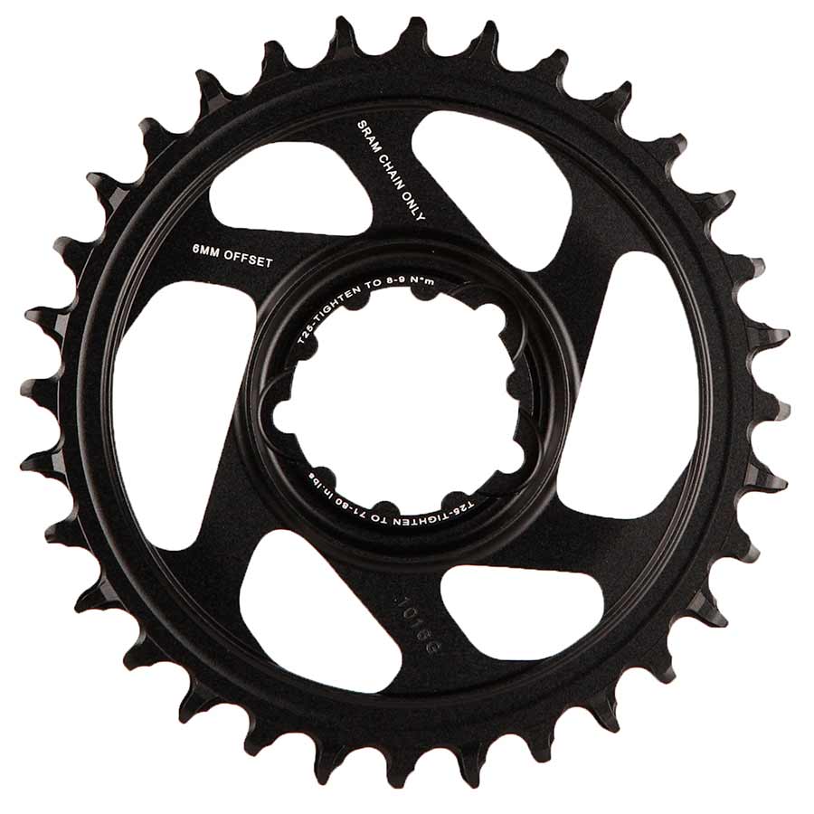 Chainrings SRAM SRAM X-Sync 2 Eagle Direct Mount Chainring 36T 6mm Offset Black