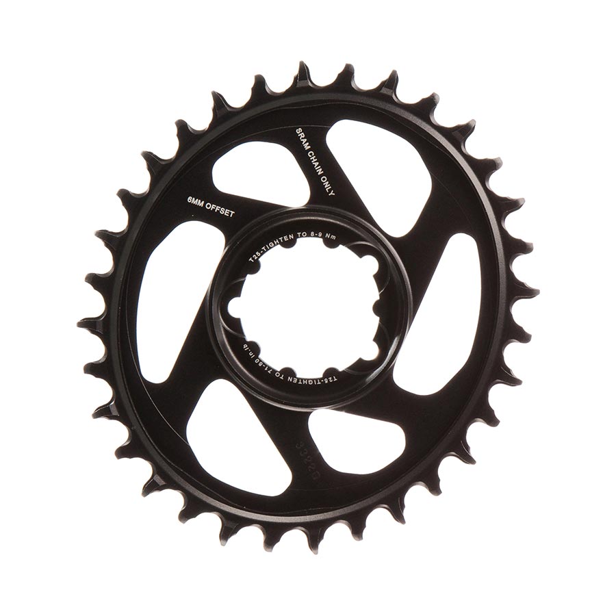 Chainrings SRAM SRAM X-Sync 2 Eagle Oval Direct Mount Chainring 32T 6mm Offset Dark Slate Gray