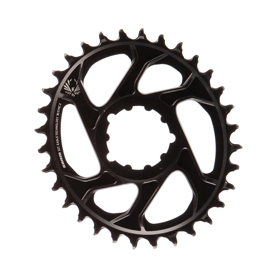 Chainrings SRAM SRAM X-Sync 2 Eagle Direct Mount Oval Chainring - 32 Tooth 3mm Boost Offset 12-Speed BLK Black