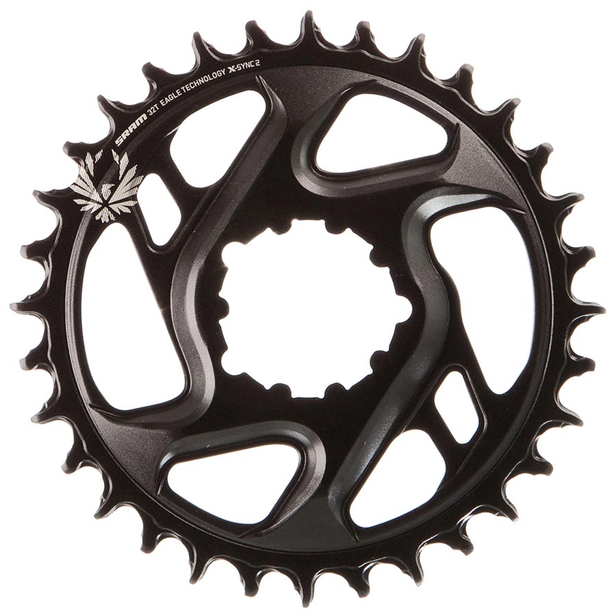 Chainrings SRAM SRAM X-Sync 2 Eagle Cold Forged Direct Mount Chainring 32T 6mm Offset Dark Slate Gray