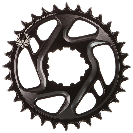 Chainrings SRAM SRAM X-Sync 2 Eagle Cold Forged Direct Mount Chainring 32T 6mm Offset Dark Slate Gray