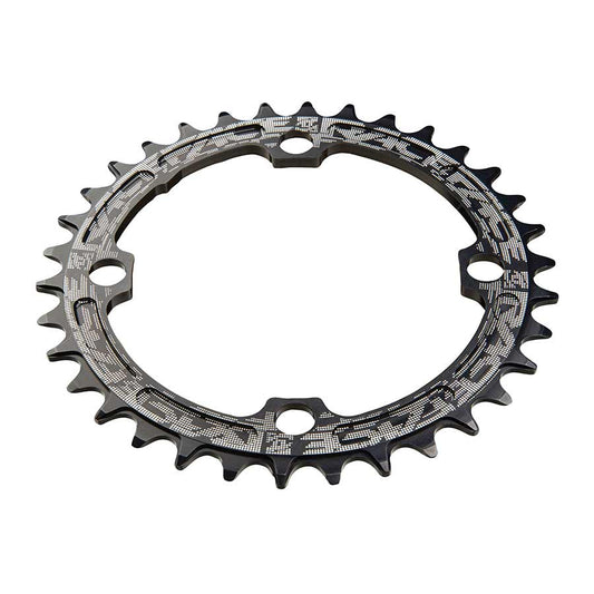 Chainrings Race Face RaceFace Narrow Wide Chainring: 104mm BCD 36t Black Dark Slate Gray