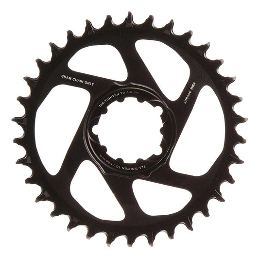 Chainrings SRAM SRAM X-SYNC 2 SL 6mm Chainring Teeth: 34 Speed: 11/12 BCD: Direct Mount Single Aluminum Black Dark Slate Gray