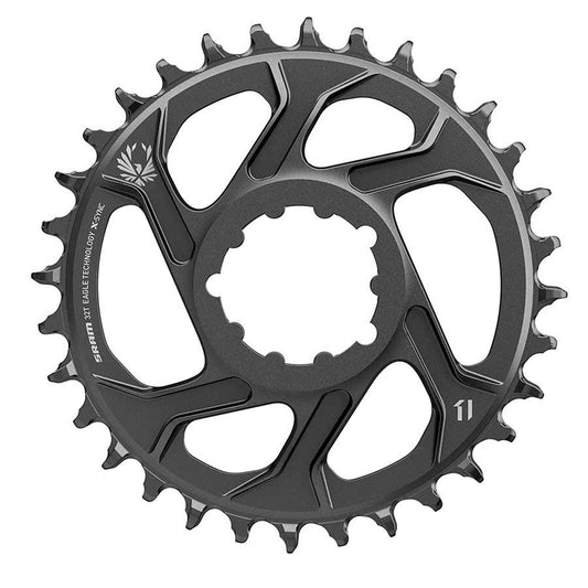 Chainrings SRAM SRAM X-Sync 2 Eagle Steel Direct Mount Chainring 32T 6mm Offset Dark Slate Gray