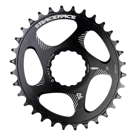 Chainrings Race Face RaceFace Narrow Wide Oval Chainring: Direct Mount CINCH 32t Black Dark Slate Gray