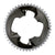 Chainrings SRAM SRAM Force 2x12-Speed Inner Chainring - 33t 107 BCD 4-Bolt Blast BLK For use 46t Outer Dark Slate Gray