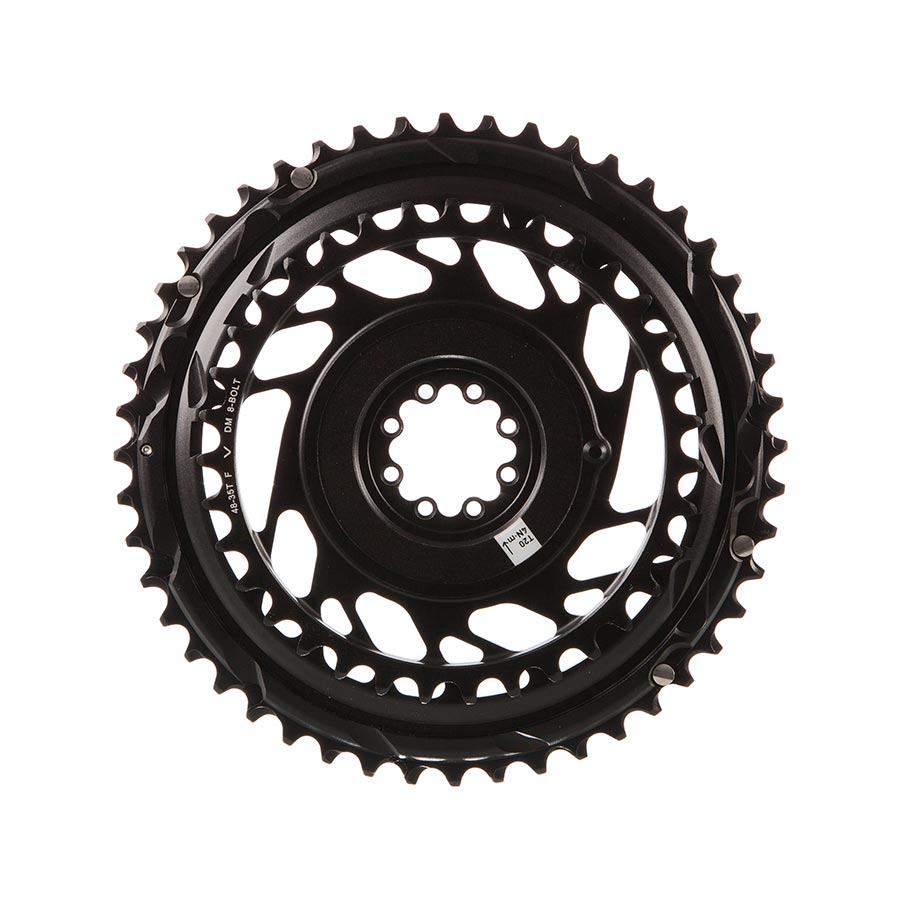 Chainrings SRAM SRAM Red AXS 2x Chainring Teeth: 35/48 Speed: 12 BCD: Direct Mount Pair Aluminum Grey Black