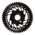 Chainrings SRAM SRAM Red AXS 2x Chainring Teeth: 37/50 Speed: 12 BCD: Direct Mount Pair Aluminum Grey Black