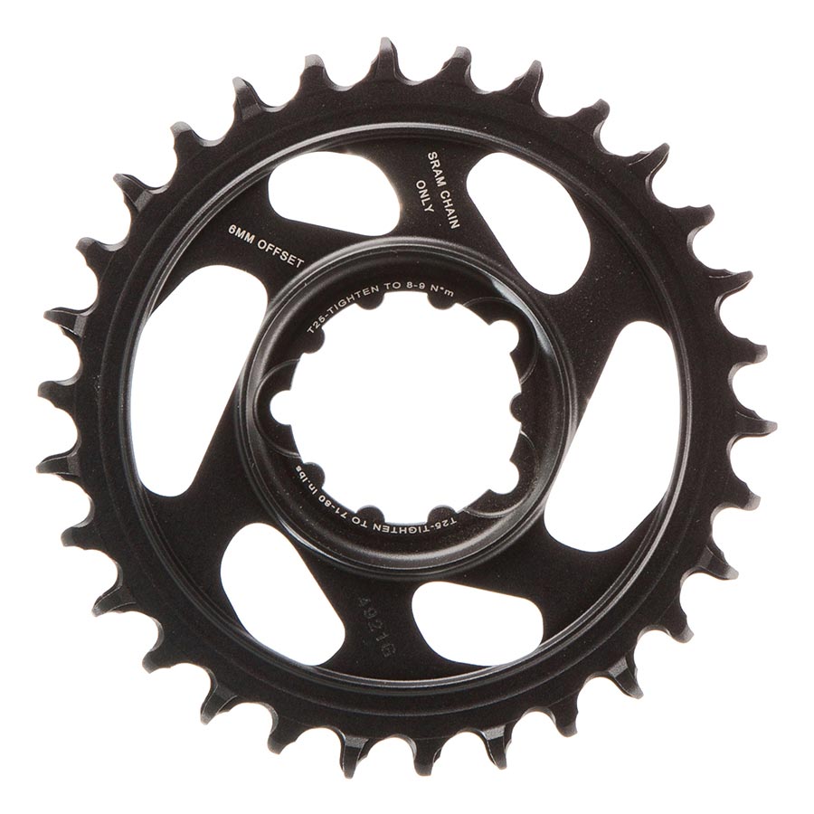 Chainrings SRAM SRAM X-SYNC 2 SL XX1 Eagle Lunar Grey 6mm Chainring Teeth: 30 Speed: 12 BCD: Direct Mount Single Alloy Grey Dark Slate Gray