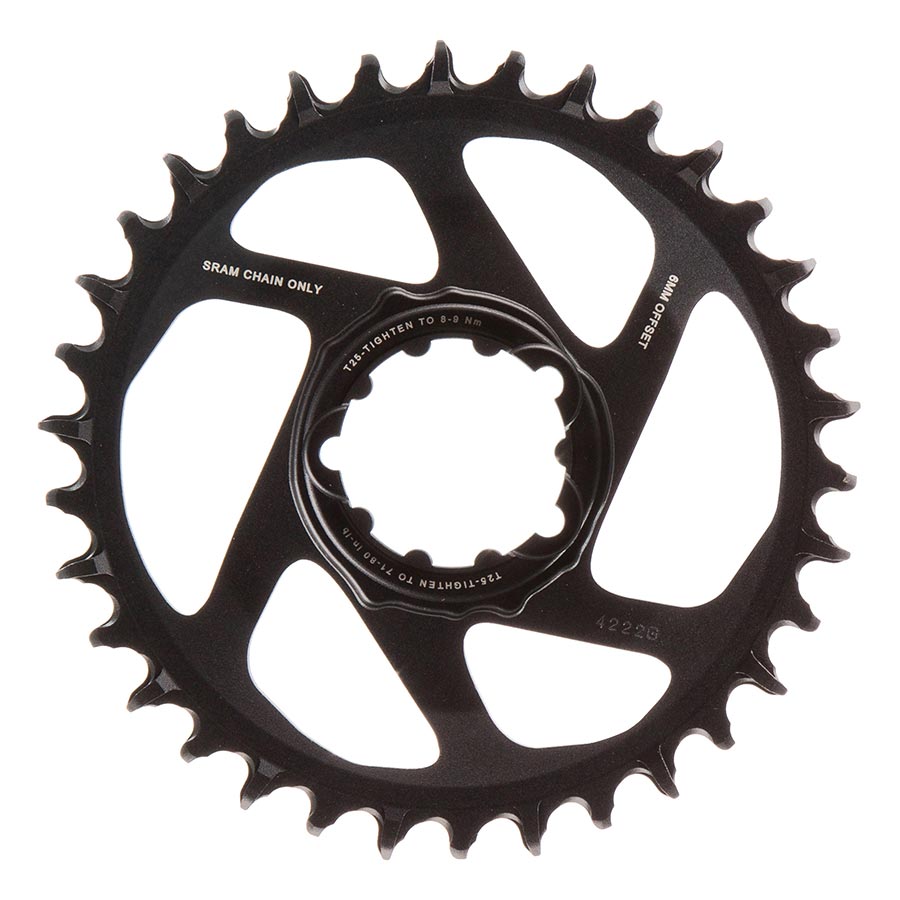 Chainrings SRAM SRAM X-SYNC 2 SL XX1 Eagle Lunar Grey 6mm Chainring Teeth: 34 Speed: 12 BCD: Direct Mount Single Alloy Grey Dark Slate Gray