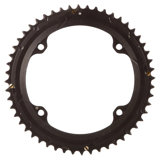 Chainrings Campagnolo Campagnolo Record 12 Chainring Teeth: 52 Speed: 12 BCD: 145 Bolts: 4 Outer Aluminum Black FC-RE952 Dark Slate Gray