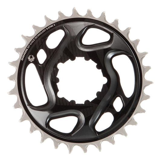 Chainrings SRAM SRAM X-Sync 12sp 6mm Chainring Forged Eagle DM 30t Lunar Gray