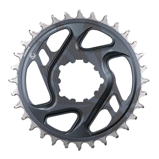 Chainrings SRAM SRAM Eagle X-SYNC 2 Direct Mount Chainring - 34t Direct Mount 3mm Offset For Boost Lunar Grey Dark Slate Gray
