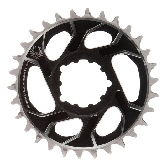 Chainrings SRAM SRAM Eagle Chainring Teeth: 30 Speed: 11/12 BCD: Direct Mount Aluminum Grey 6mm Gray